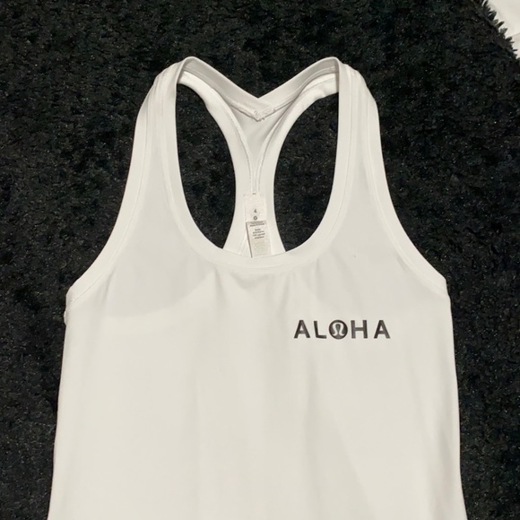 lululemon athletica | Tops | Rare Lululemon Aloha Cool Racerback
